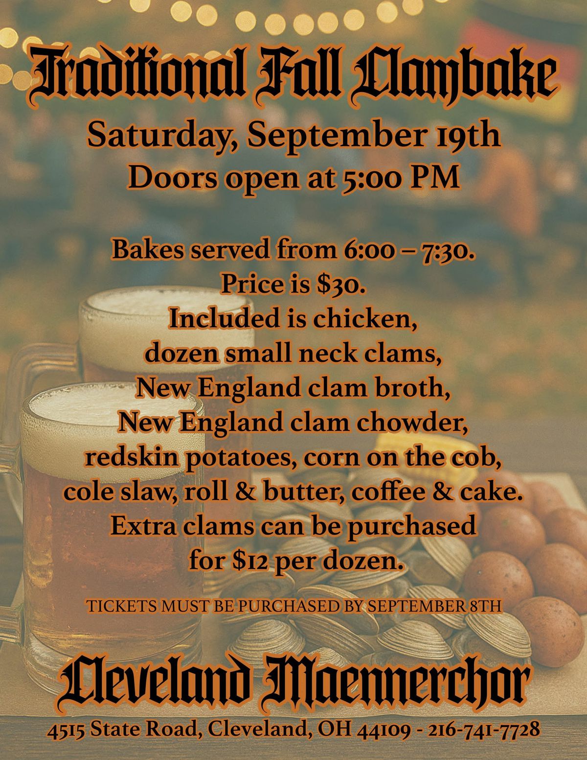 Fall Clam Bake